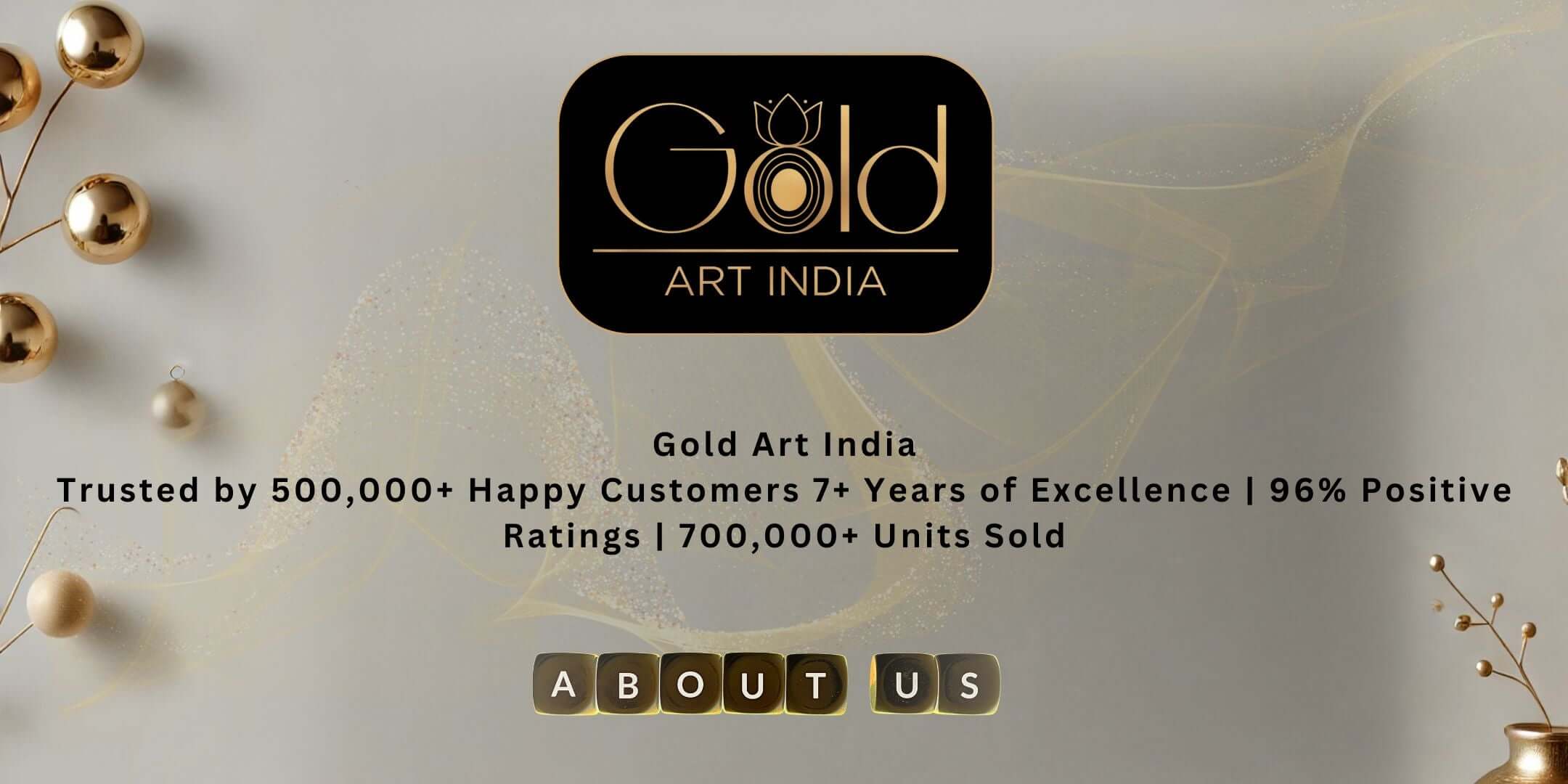 Gold Art India – Trusted by 500,000+ Happy Customers | 7+ Years of Excellence | 96% Positive Ratings | 700,000+ Units Sold. Premium gold and silver-plated idols made by expert artisans.