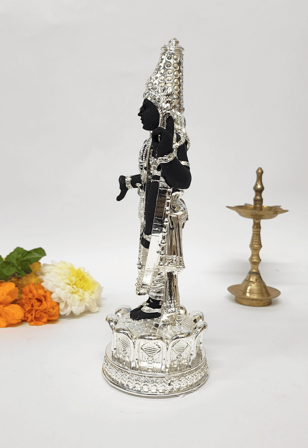 Side View of Tirupati Balaji Idol Showing Shankha and Chakra