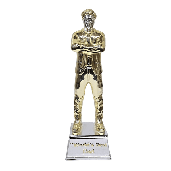 World's Best Dad Figurine Gold & Silver Plated