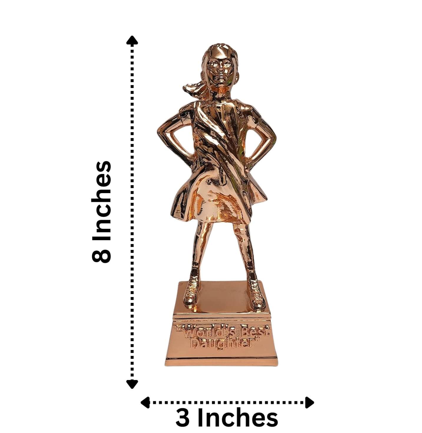 Best Daughter: Rose Gold Fantasy Figurine Gift | Perfect Gift for Girls