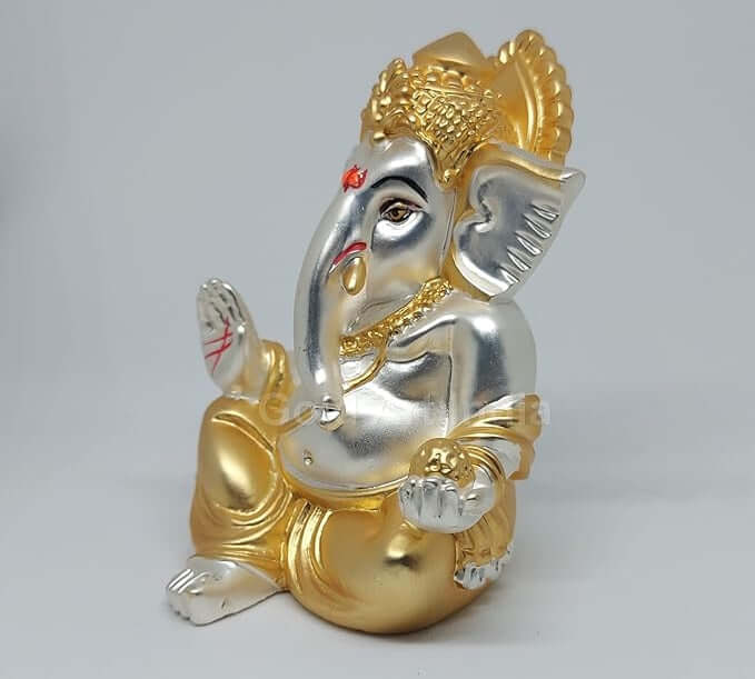 Handcrafted Indian Ganesha Idol by Gold Art India