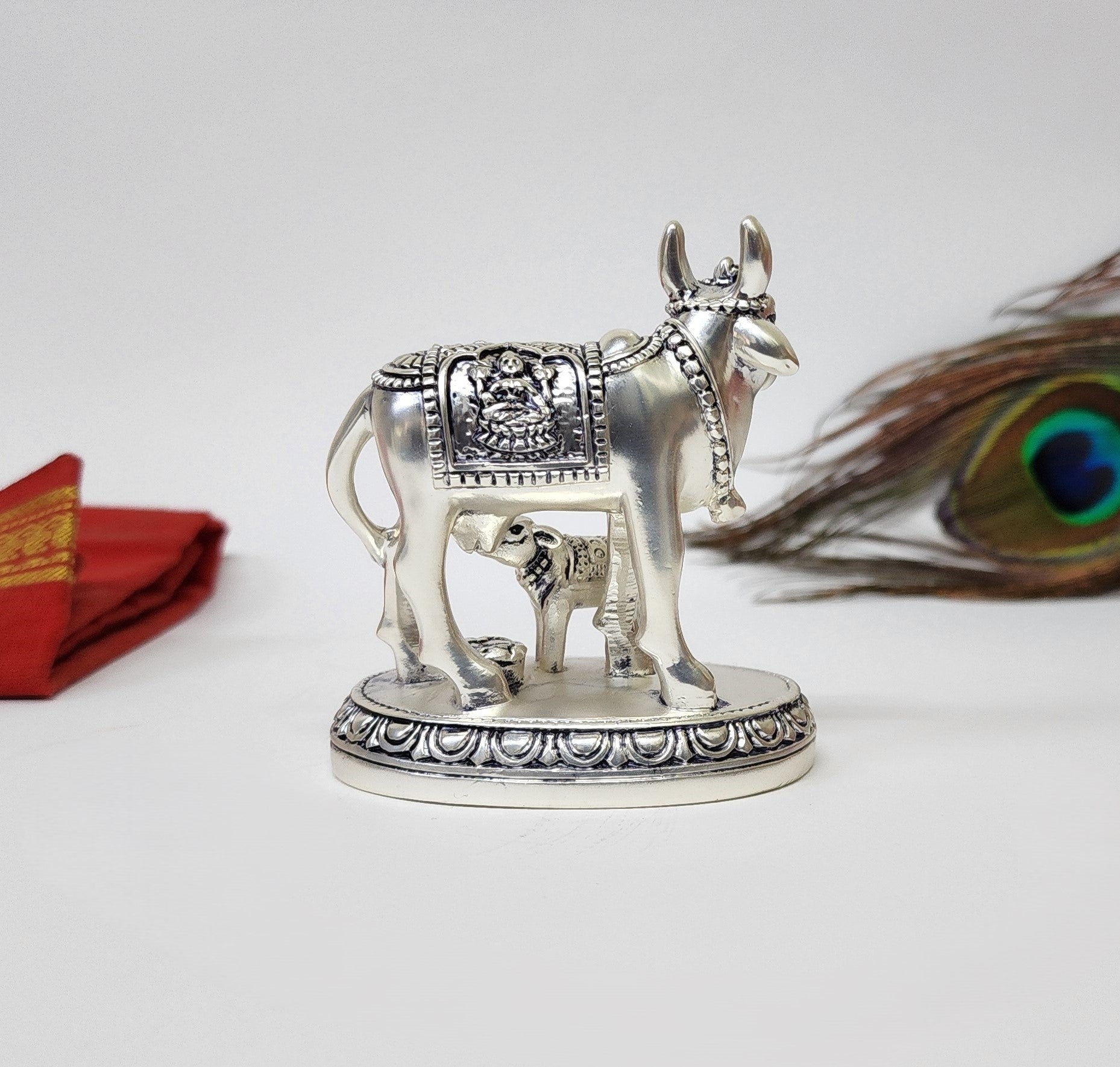 Rear view showing glossy silver finish