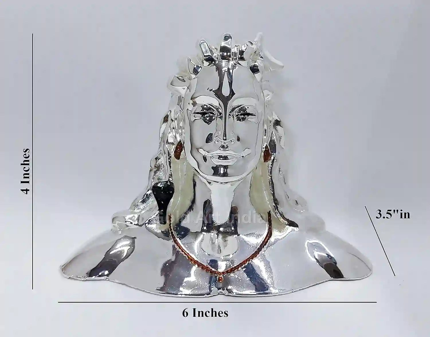 Compact 6 inch Shiva idol for car dashboard or home decor