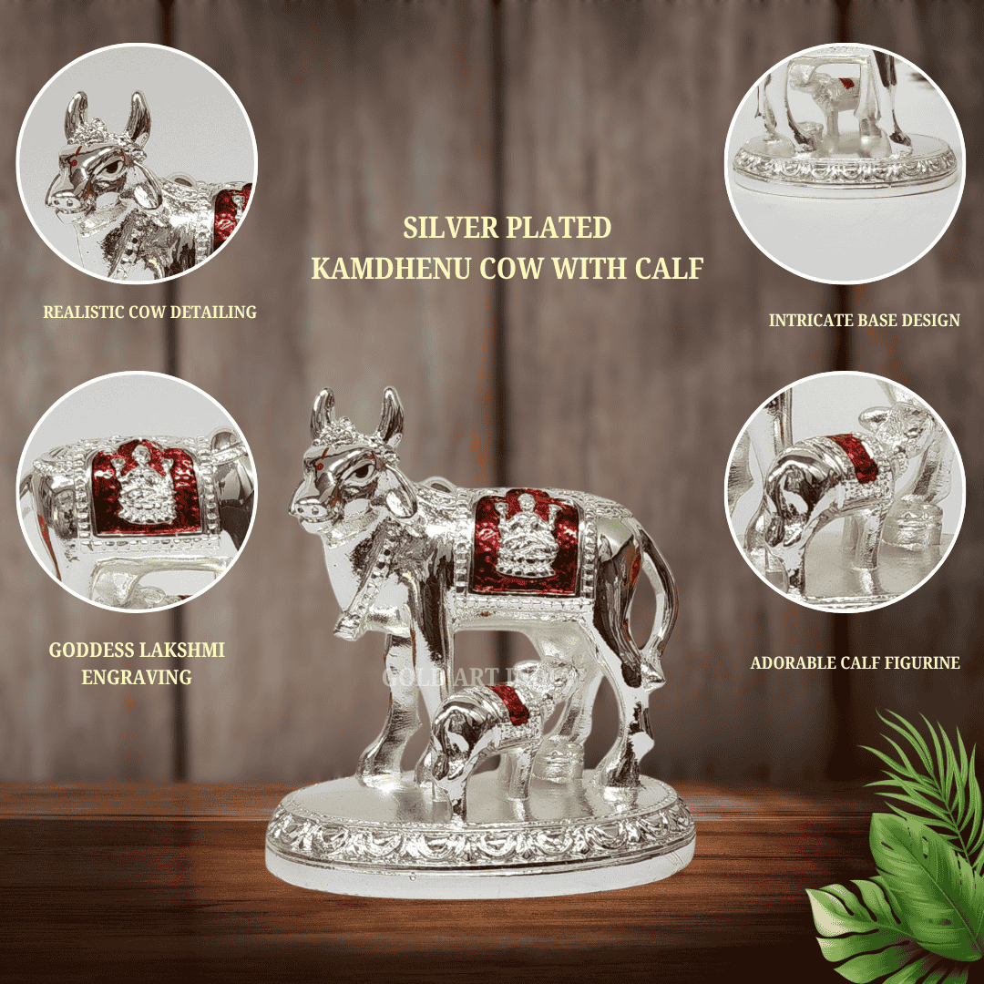 Kamdhenu Cow and Calf Idol – Vastu Gift Packaging
