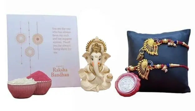 Peach_Ivory_ganesh_rakhi_gift_set 